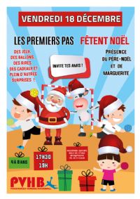 Handball - Premiers Pas fêtent Noël - 4 à 8 ans ouvert à tous. Le vendredi 18 décembre 2015 à Pouzauges. Vendee.  19H00